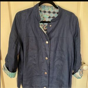 Linen Jacket reversible, Chico’s size 3 (XL)